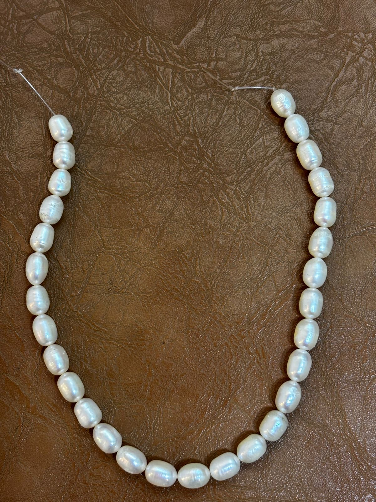 Fio de Pérola Natural 7–7.4mm – 28cm para Joalheria Artesanal