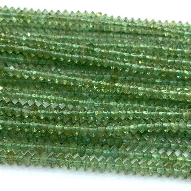 Fio de Gemas Naturais Botão Cone Facetado A 3x4mm – 40cm