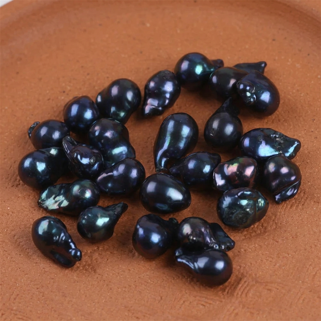 Pérola Barroca Negra 10.5x13 mm -1 Peça