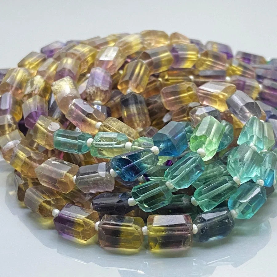 FLUORITA FACETADA 9-11 MM - 1 FIO - 33 CM