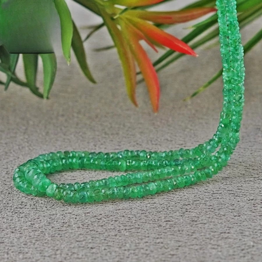 ESMERALDA BOTÃO FACETADO 2.5-5.5 MM - TOTAL 48 CM