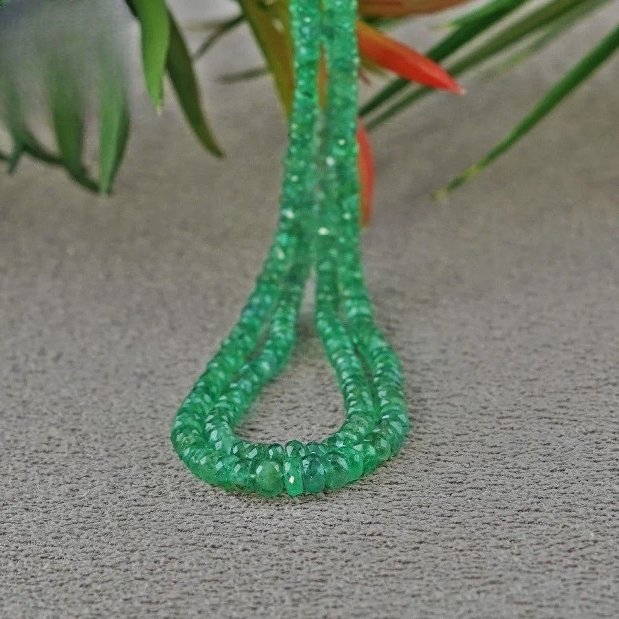 ESMERALDA BOTÃO FACETADO 2.5-5.5 MM - TOTAL 48 CM