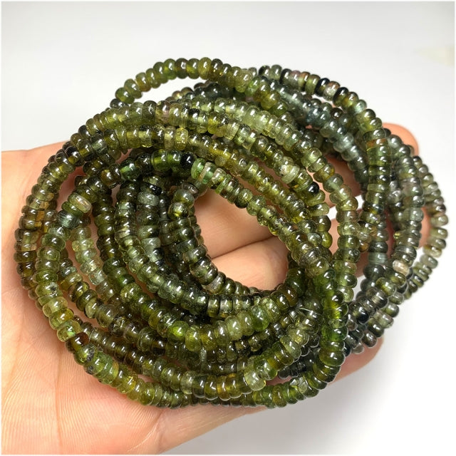 TURMALINA 5x3 MM - BRACELETE - 19 CM - 1 PEÇA