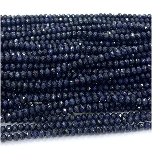 GEMAS DIVERSAS BOTÃO FACETADO 2X3MM - 1 FIO - 40CM