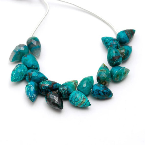 CRISOCOLLA GOTA 8MM - 10CM- 1FIO