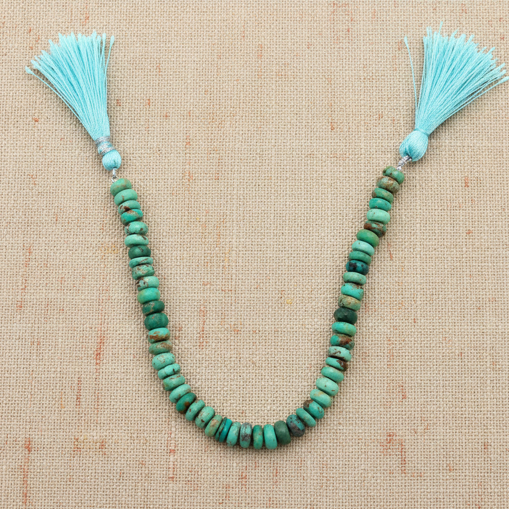 TURQUESA NATURAL ARIZONA BOTAO 3 MM - 1 FIO - 20 CM