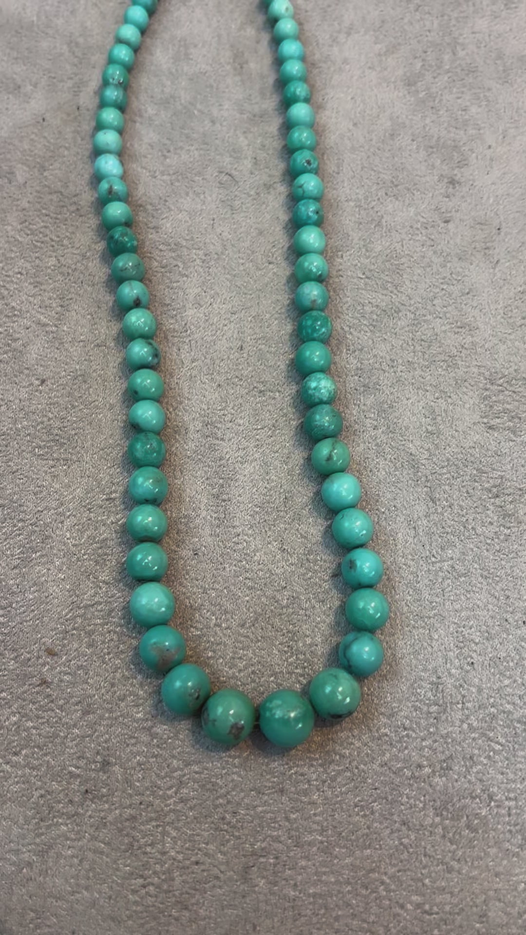 TURQUESA NATURAL BOLA 5-10 MM - 1 FIO - 40 CM