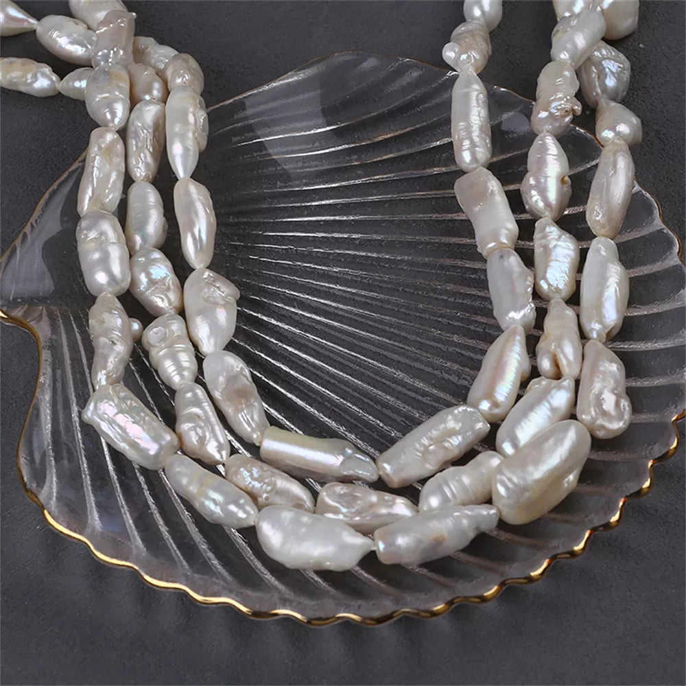 PEROLA BIWA 6-10MM - 1 FIO -38 CM