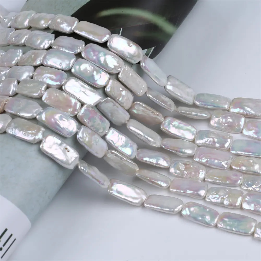 PEROLA RETANGULAR 10X20 MM - 1 FIO - 38CM