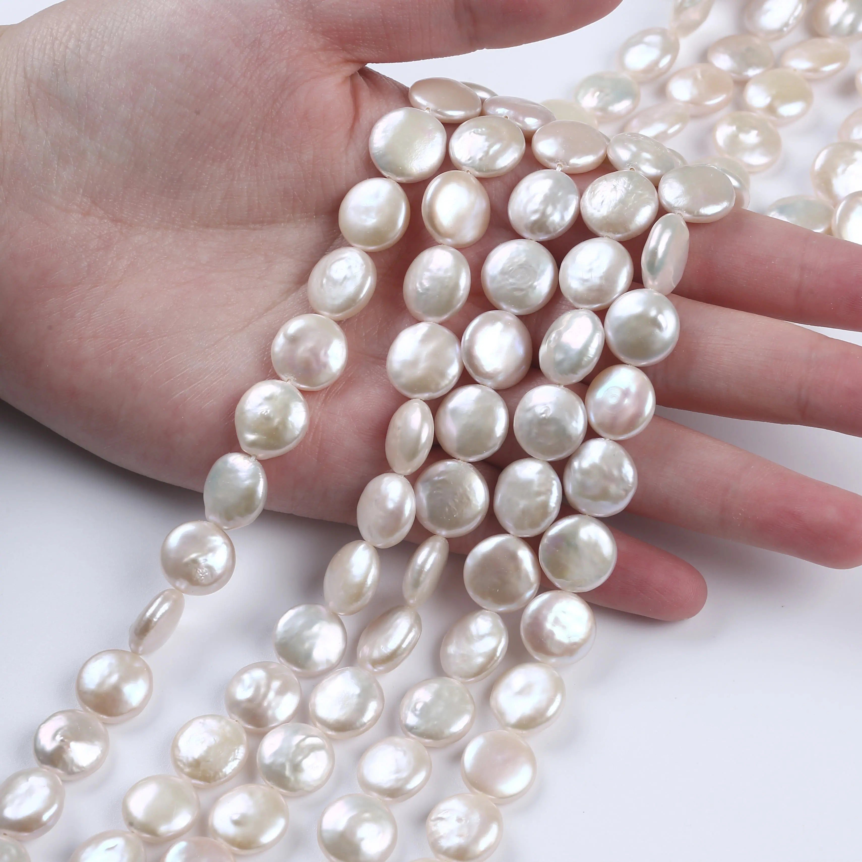 PEROLA MOEDA AAA 12-13 MM - 1 FIO -38CM