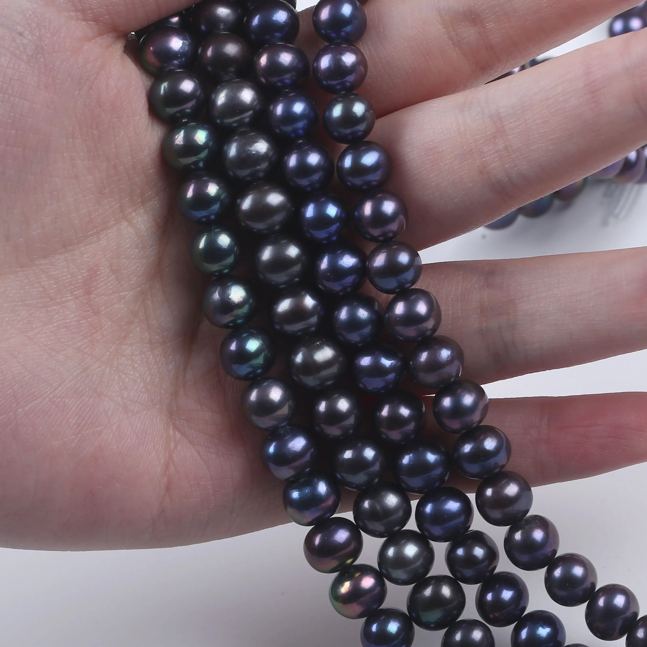 PEROLA REDONDA  AAA 8-9 MM - 1 FIO - 38CM