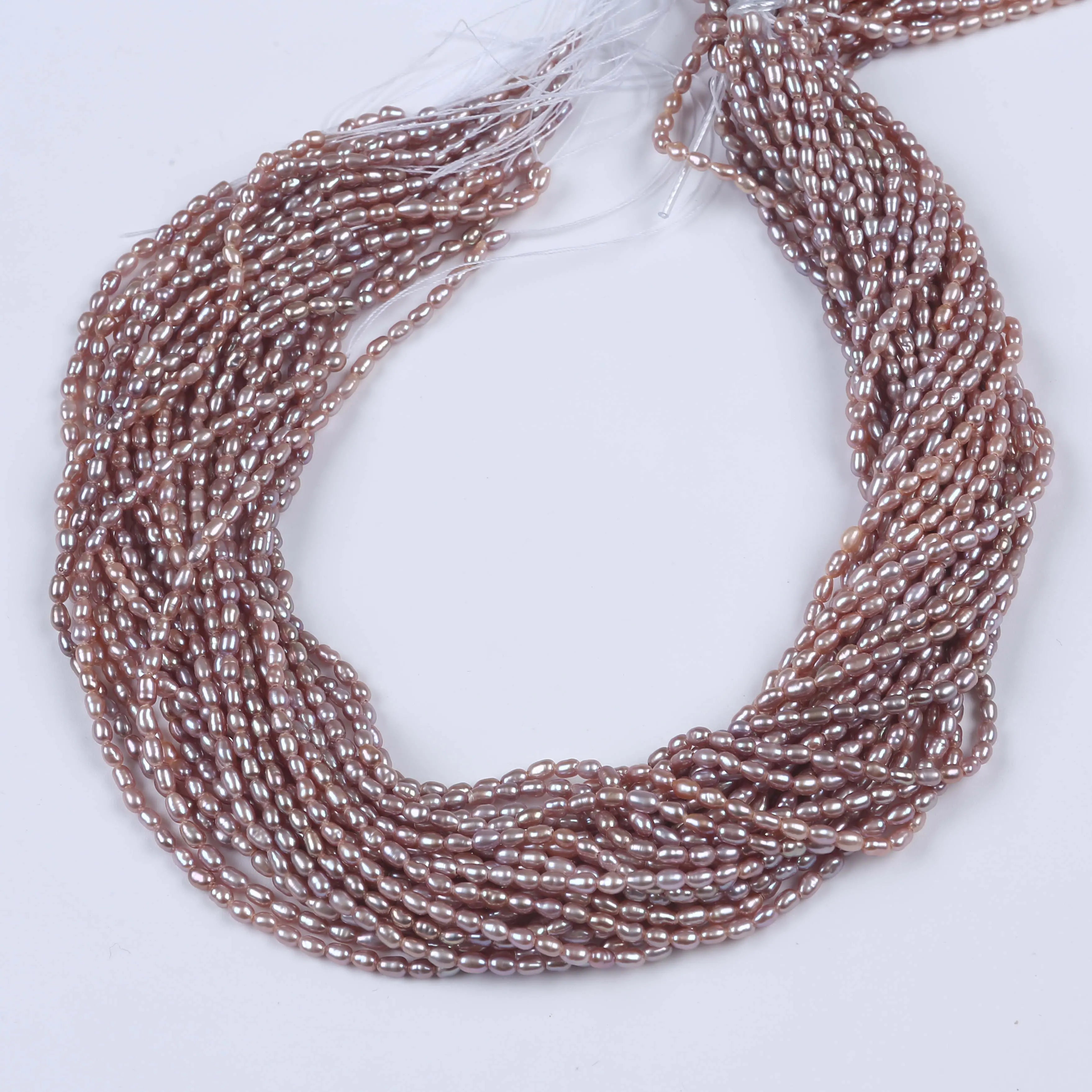 PEROLA ARROZ AA 2.5-3 MM - 1 FIO - 38 CM