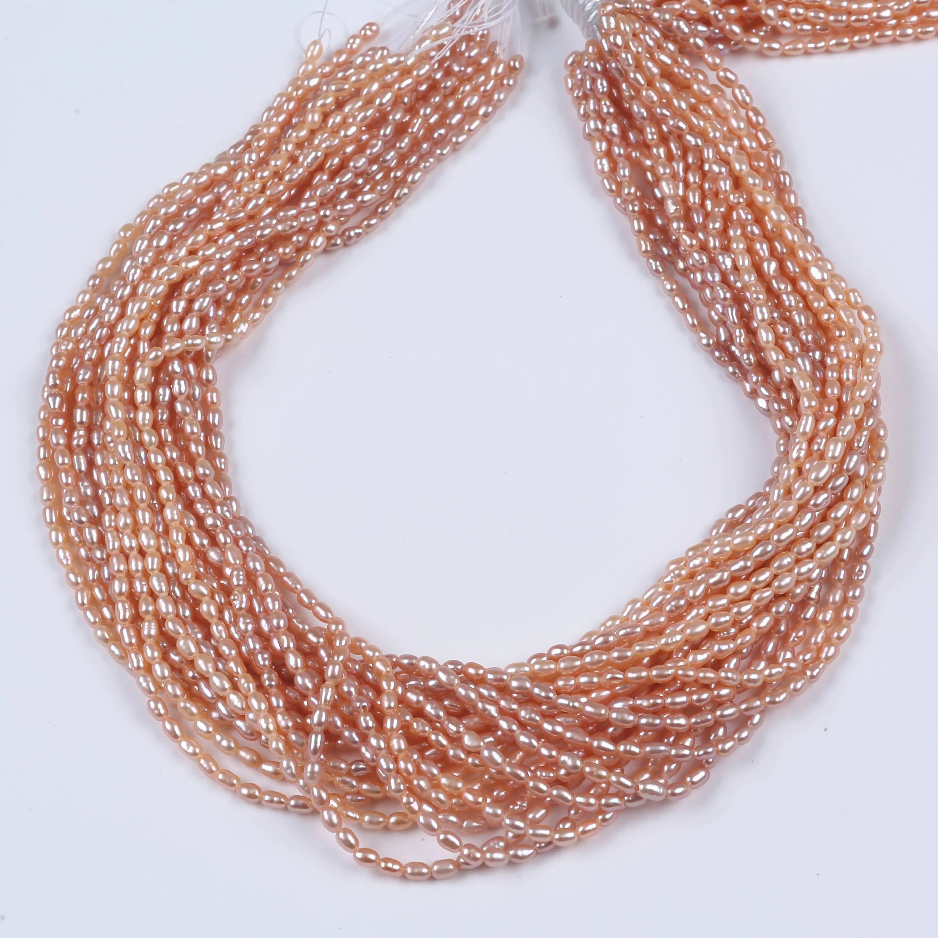 PEROLA ARROZ AA 2.5-3 MM - 1 FIO - 38 CM