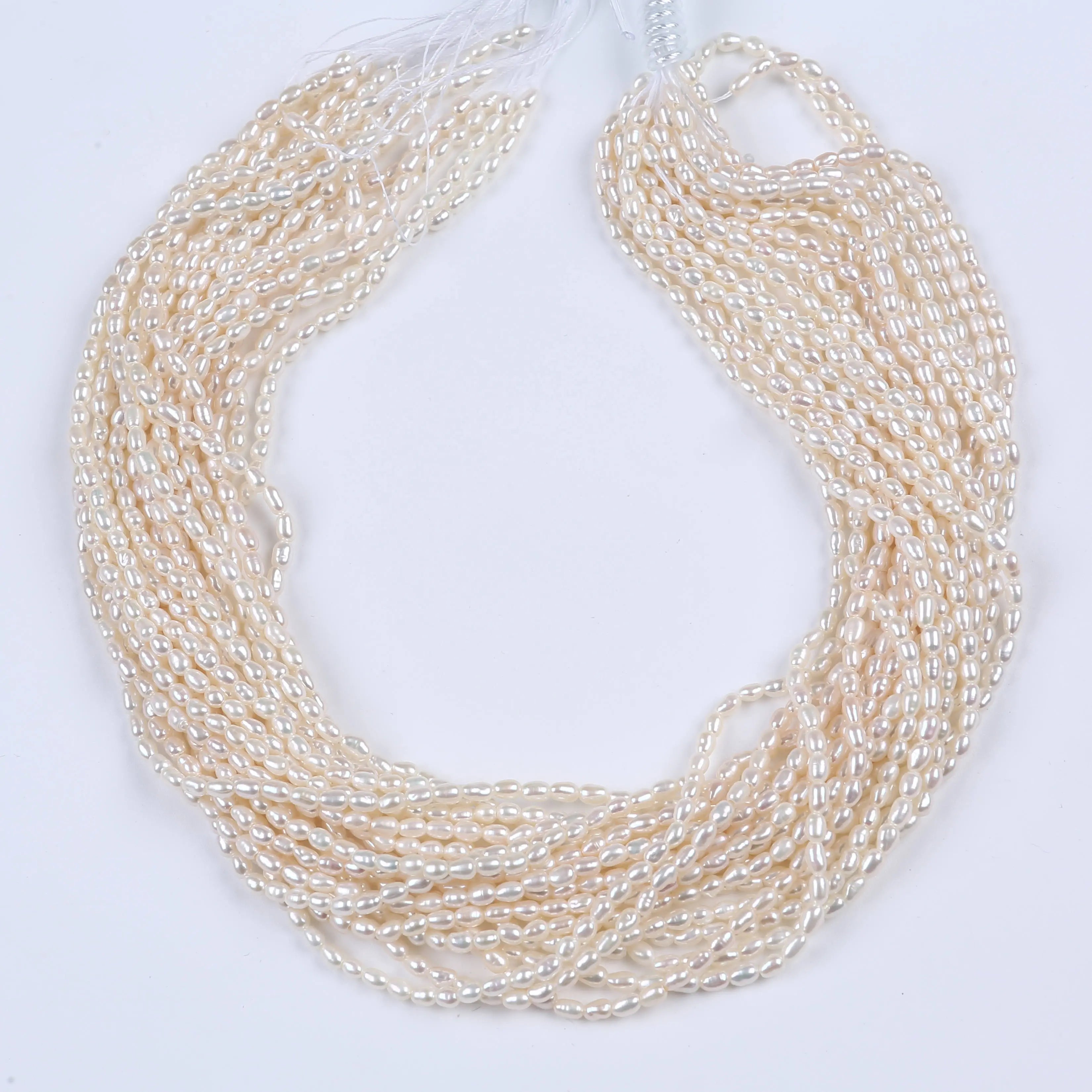 PEROLA ARROZ AA 2.5-3 MM - 1 FIO - 38 CM