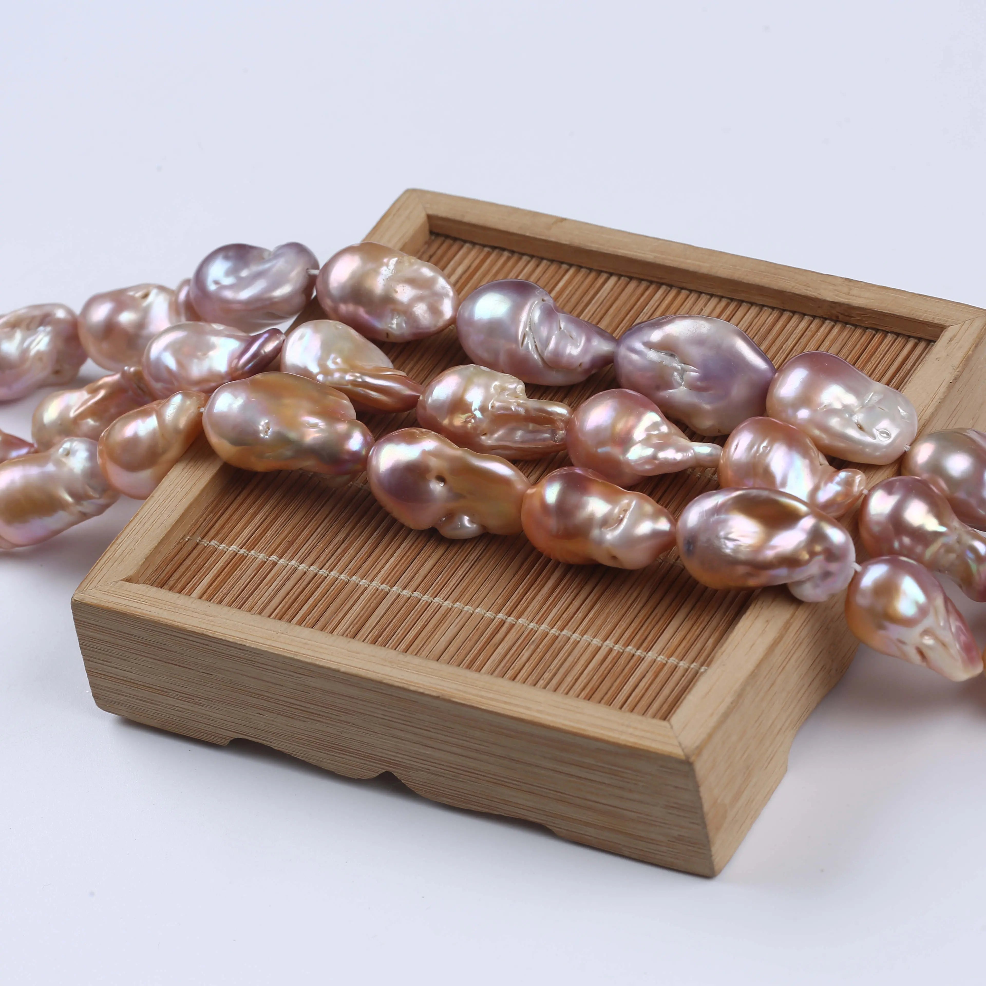 PEROLA BARROCA 16X27 MM  - 1 FIO - 38 CM