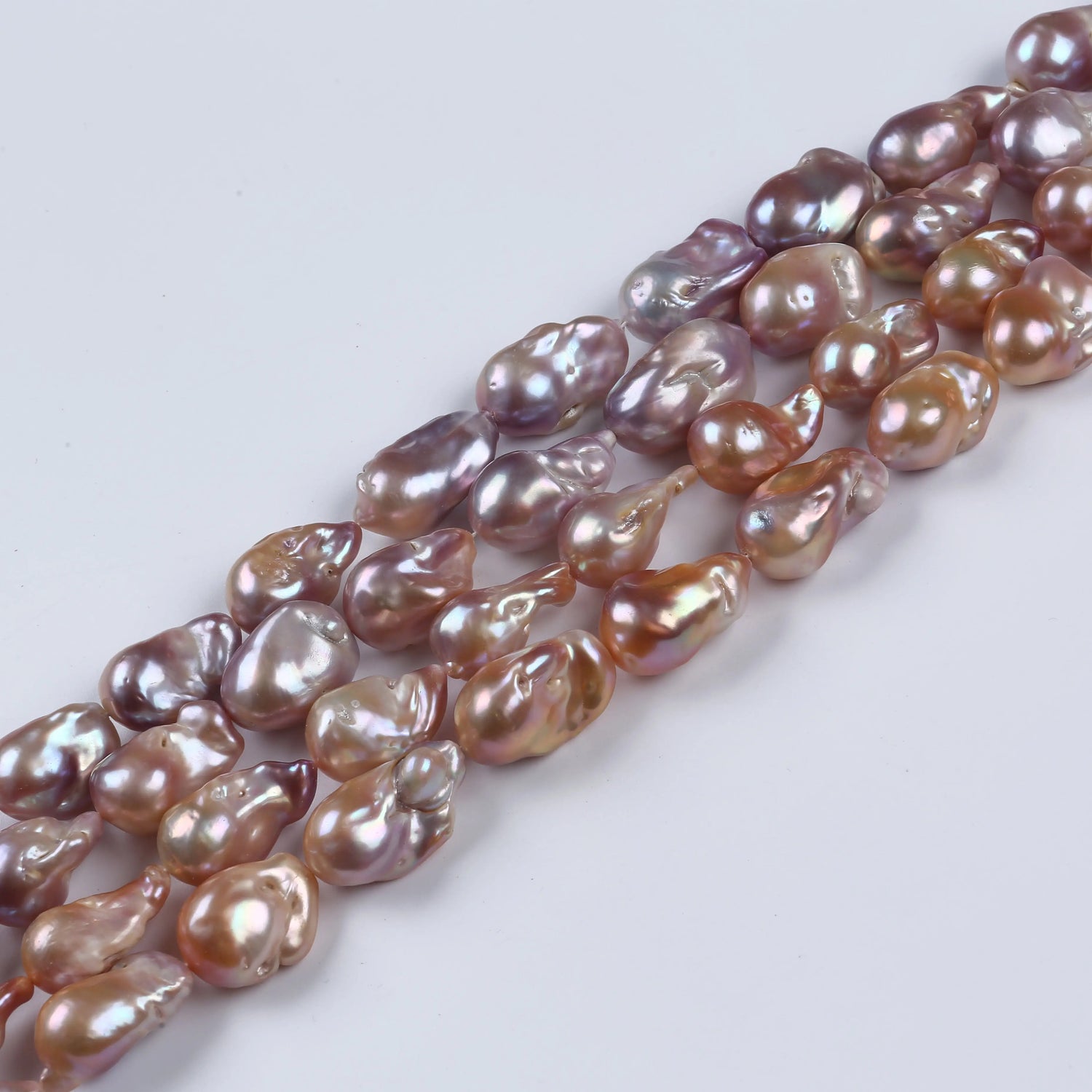 PEROLA BARROCA 16X27 MM  - 1 FIO - 38 CM