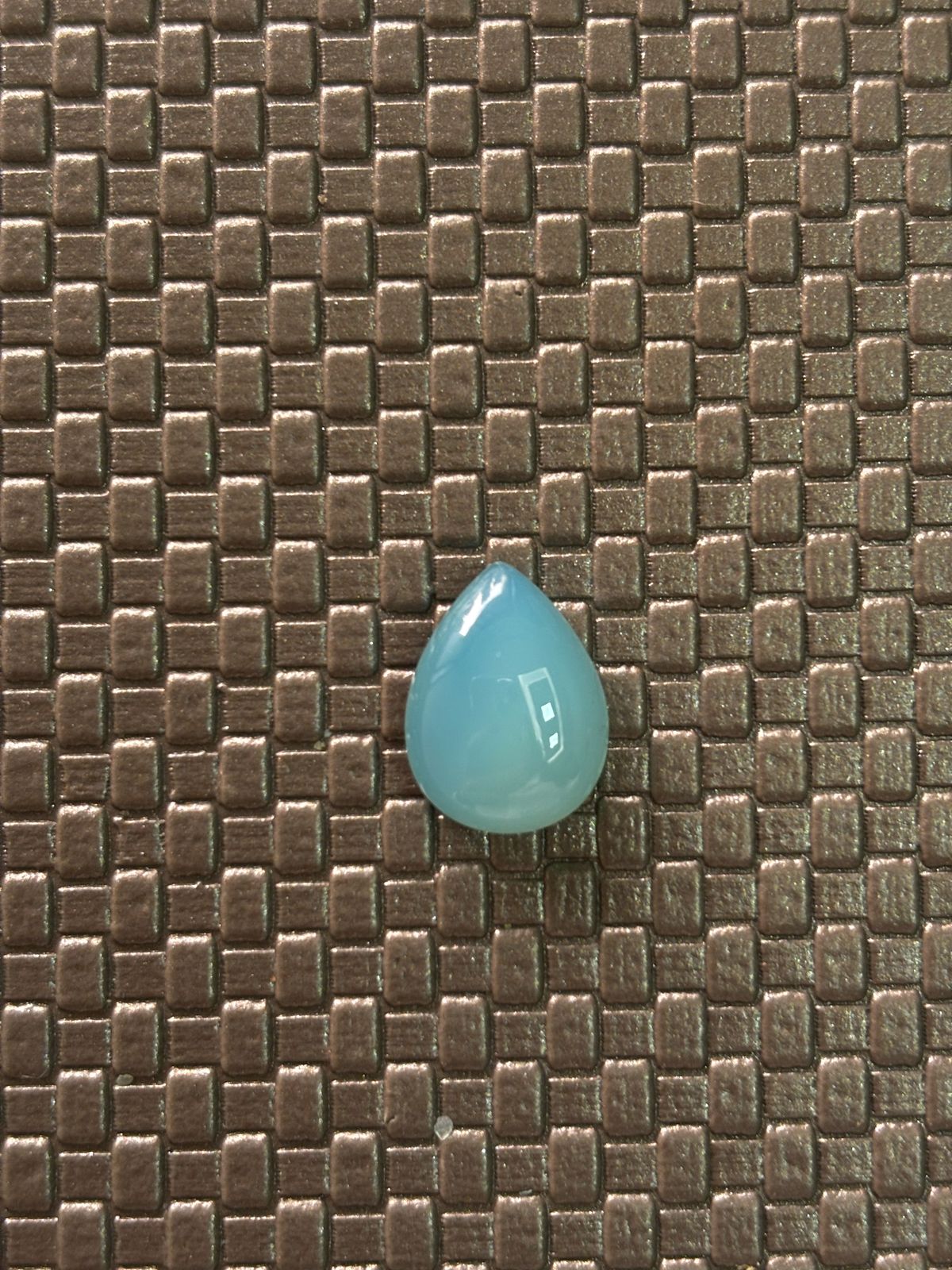 CALCEDONIA NATURAL GOTA LISA 12X16MM