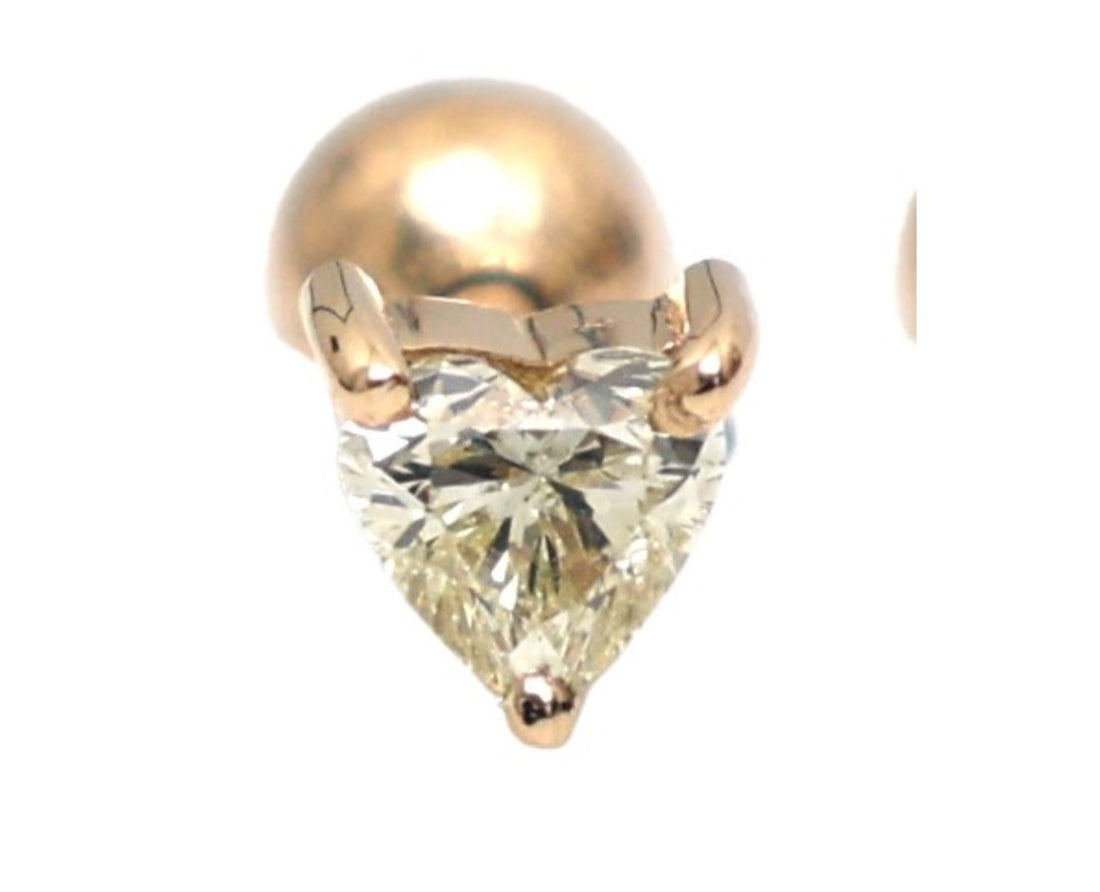 Brinco Piercing Trillon Diamante Ouro 14K