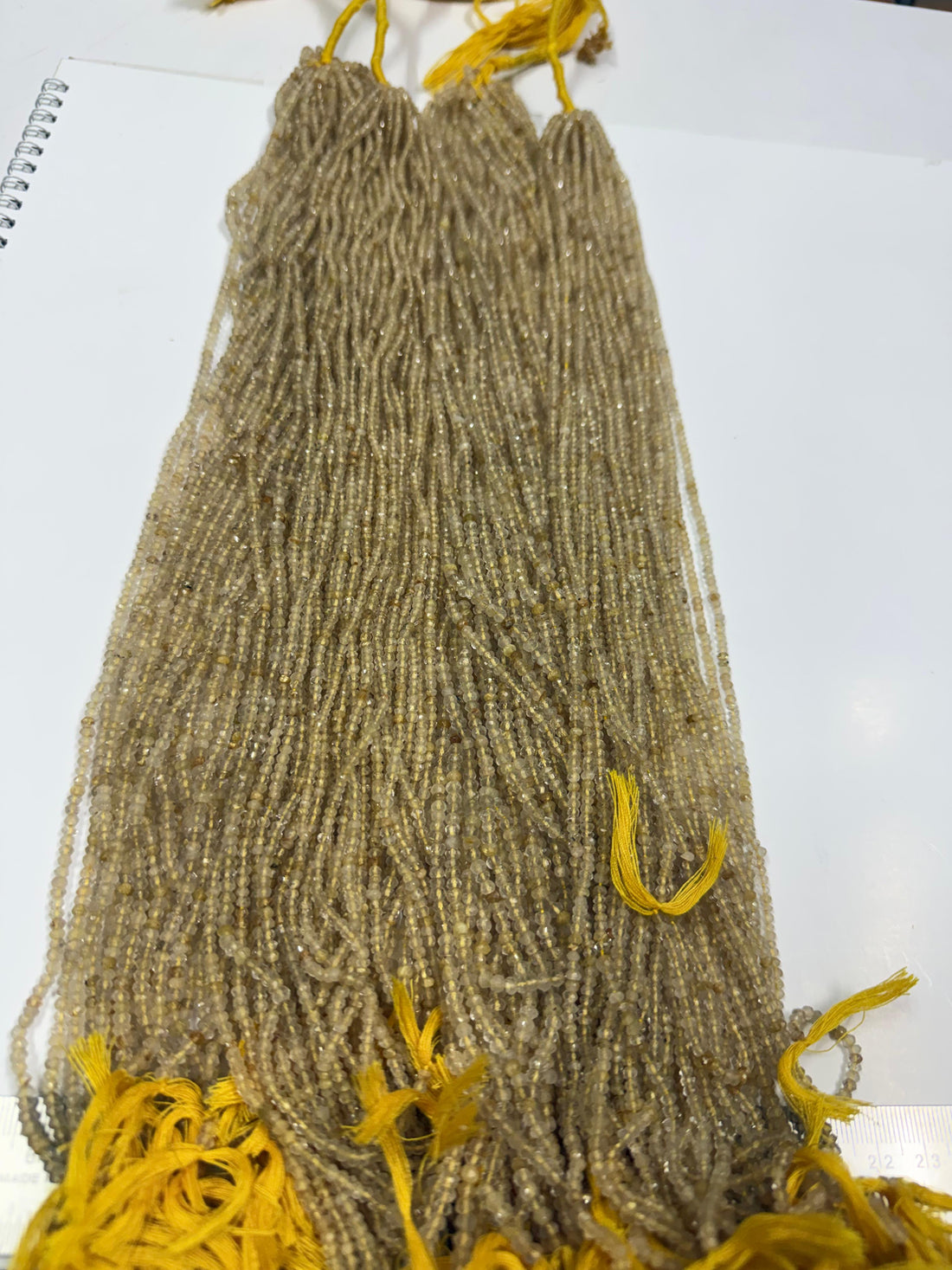 Rutilo Botão Facetado 3.5 mm - 1 Fio 38 cm