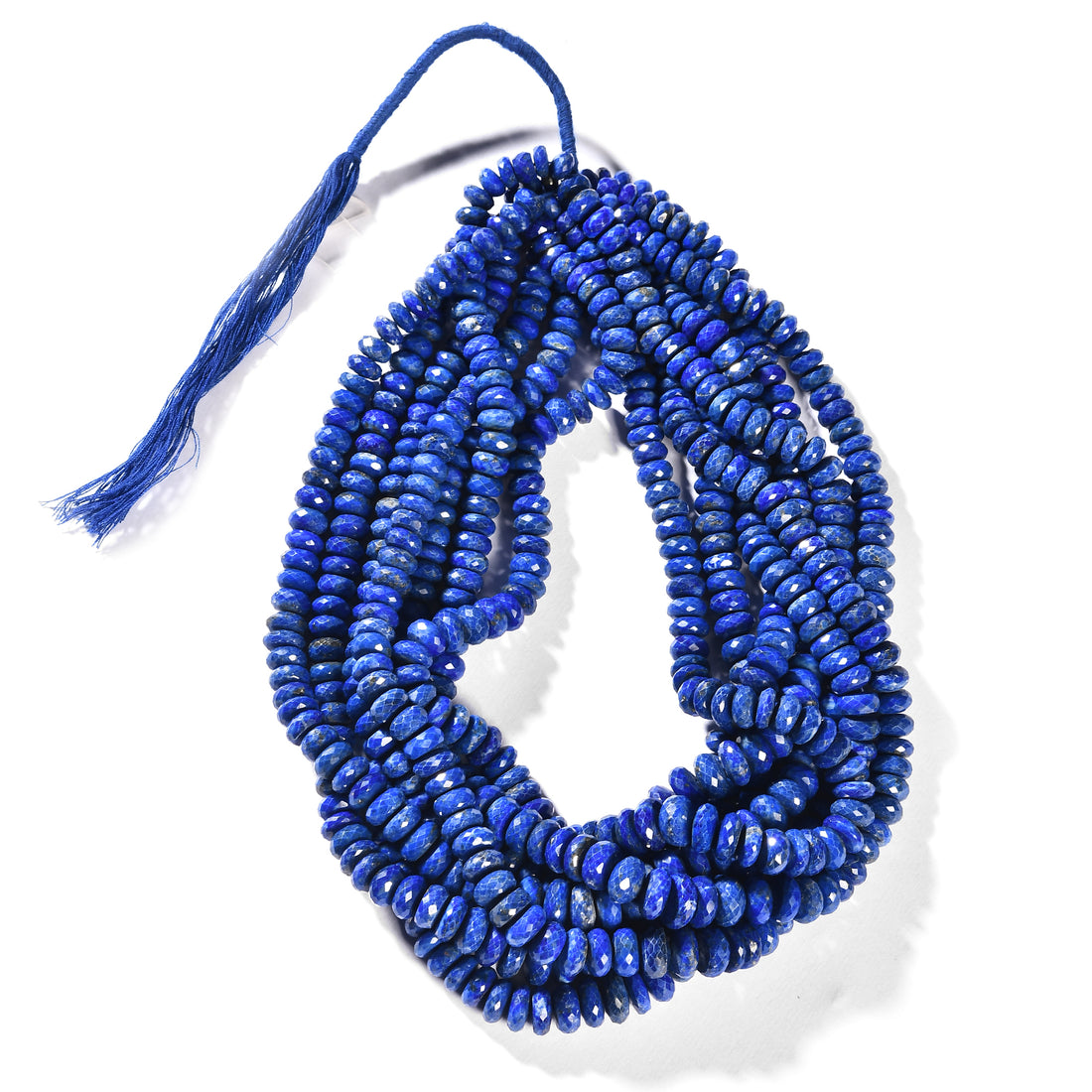 Fio de Lápis Lazuli Natural Facetado 7-10 mm – 40 cm | Pedra Natural – Sachi Online