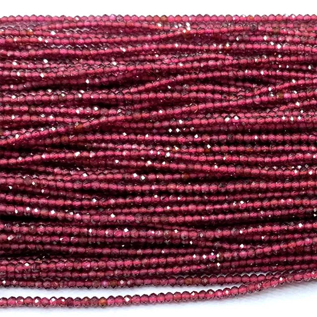 Fio de Gemas Naturais Botão Facetado 2x3mm – 40cm