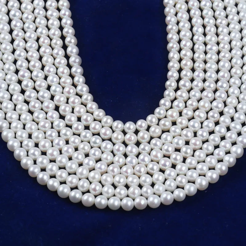 Perola Redonda AAA 5-5.5mm - 1 fio - 38 cm