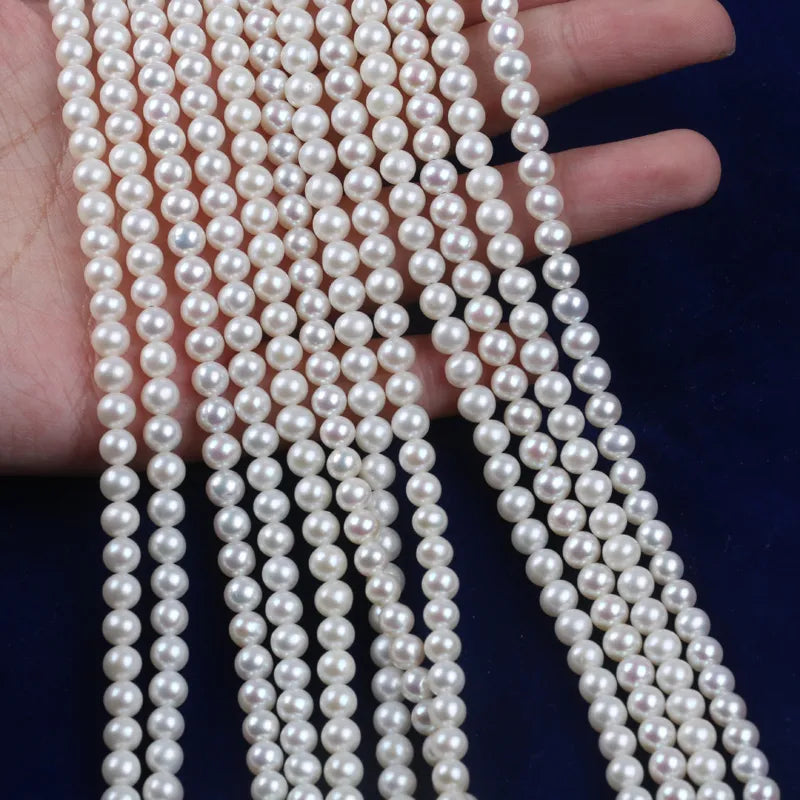 Perola Redonda AAA 5-5.5mm - 1 fio - 38 cm