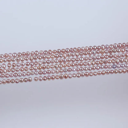 PEROLA POTATO 3-3.5 MM CORES LILAS E ROSA - 1 FIO - 38 CM