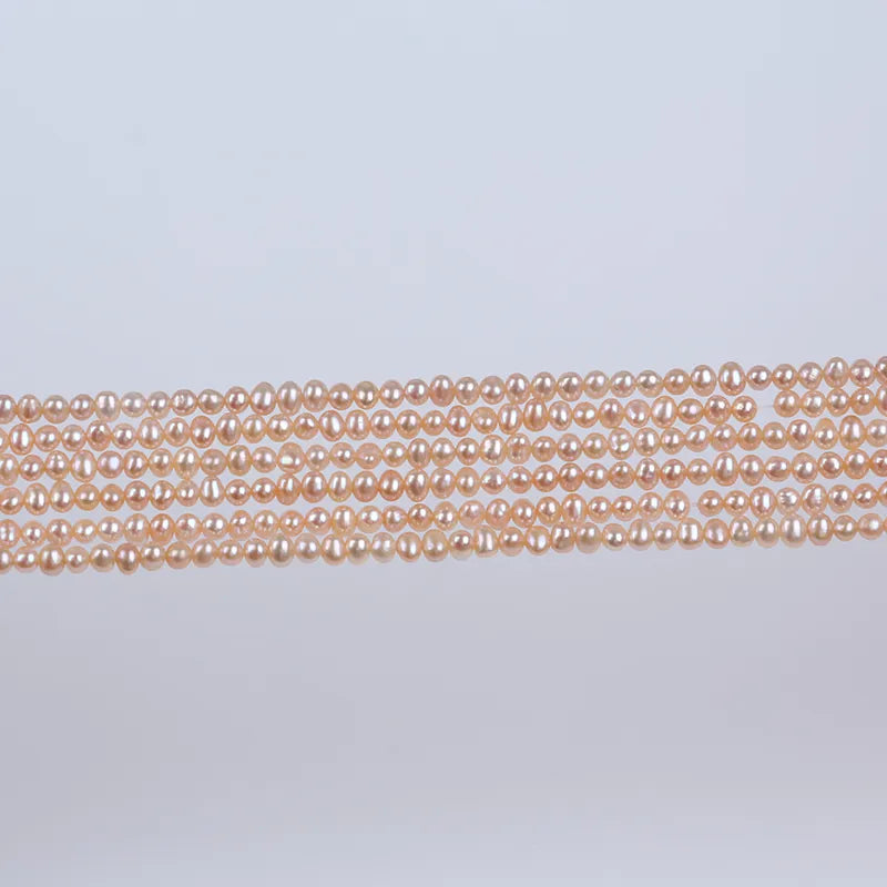 PEROLA POTATO 3-3.5 MM CORES LILAS E ROSA - 1 FIO - 38 CM