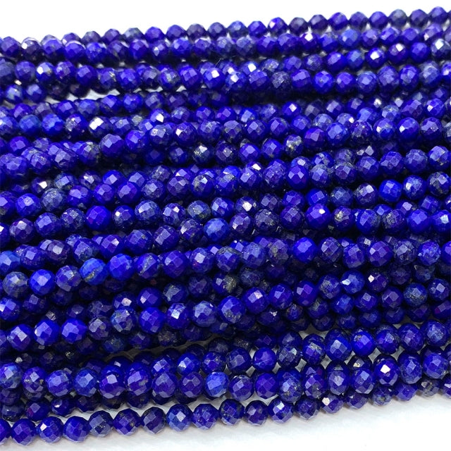 PRODUTO PARA ENCOMENDA PO-Sg-KV-TT0089 Lapis Lazuli Bola Facetada 2-2.5 mm - 1 Fio - 40cm