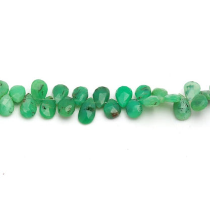 CRISOPRÁSIO GOTA FACETADA 7MM - 20CM- 1 FIO