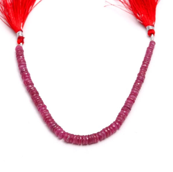 RUBI HEISHI FACETADO 6MM - 20CM - 1 FIO