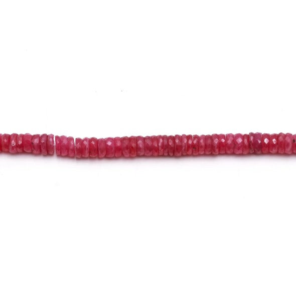 RUBI HEISHI FACETADO 6MM - 20CM - 1 FIO