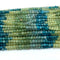 PRODUTO PARA ENCOMENDA - Sg-KV0013 Apatita Multicolor Botão facetado 2.2 mm - 1 Fio - 40cm
