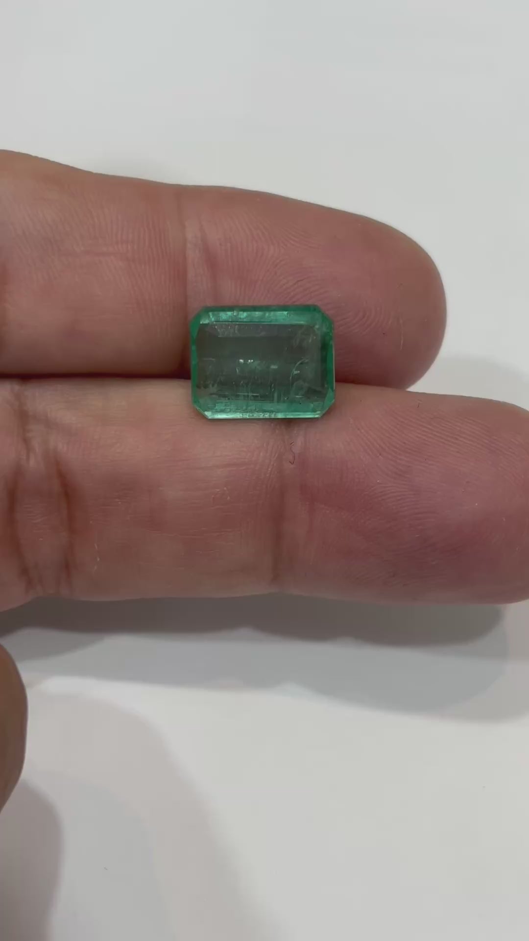 Esmeralda Octogonal 13x14 mm Natural 5.78 cts | Pedra para Joalheria