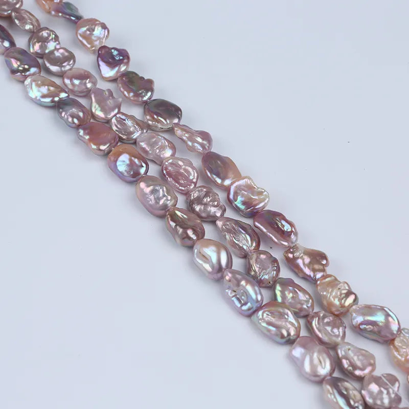 Pérola Keishi Natural Multicolor 13–21mm – Fio 38cm