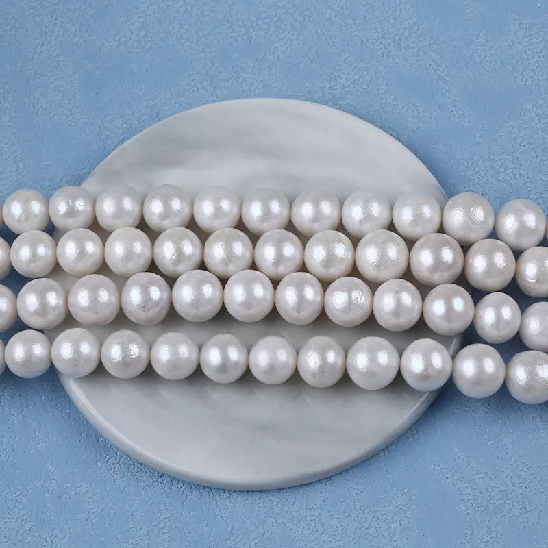 Perola Redonda (Near Round) 10-12 mm - 1 fio - 38 cm