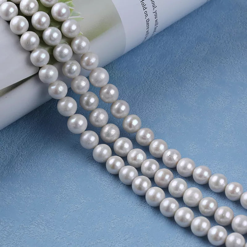 Perola Redonda (Near Round) 10-12 mm - 1 fio - 38 cm