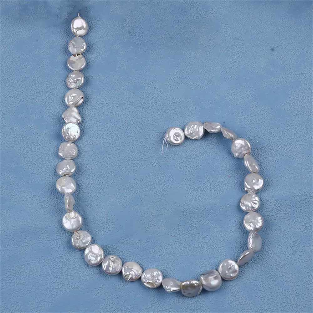 Perola Moeda 11-12mm - 1 fio - 38 cm