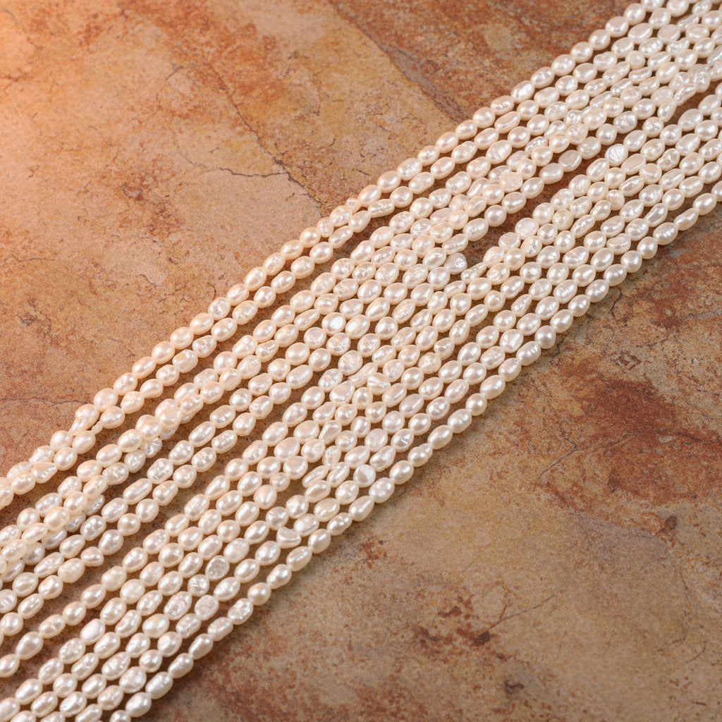 PEROLA 3-4 MM - 1 FIO - 38 CM