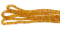 Sg-KK0007 Safira Amarela Botão Facetado 2.5-3.2 mm - 1 Fio - 45 cm